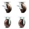 Service Caster 6 Inch Kingpinless High Temp Phenolic Wheel Caster Brakes 2 Rigid SCC, 2PK SCC-KP30S620-PHRHT-SLB-2-R-2 - alternate 1